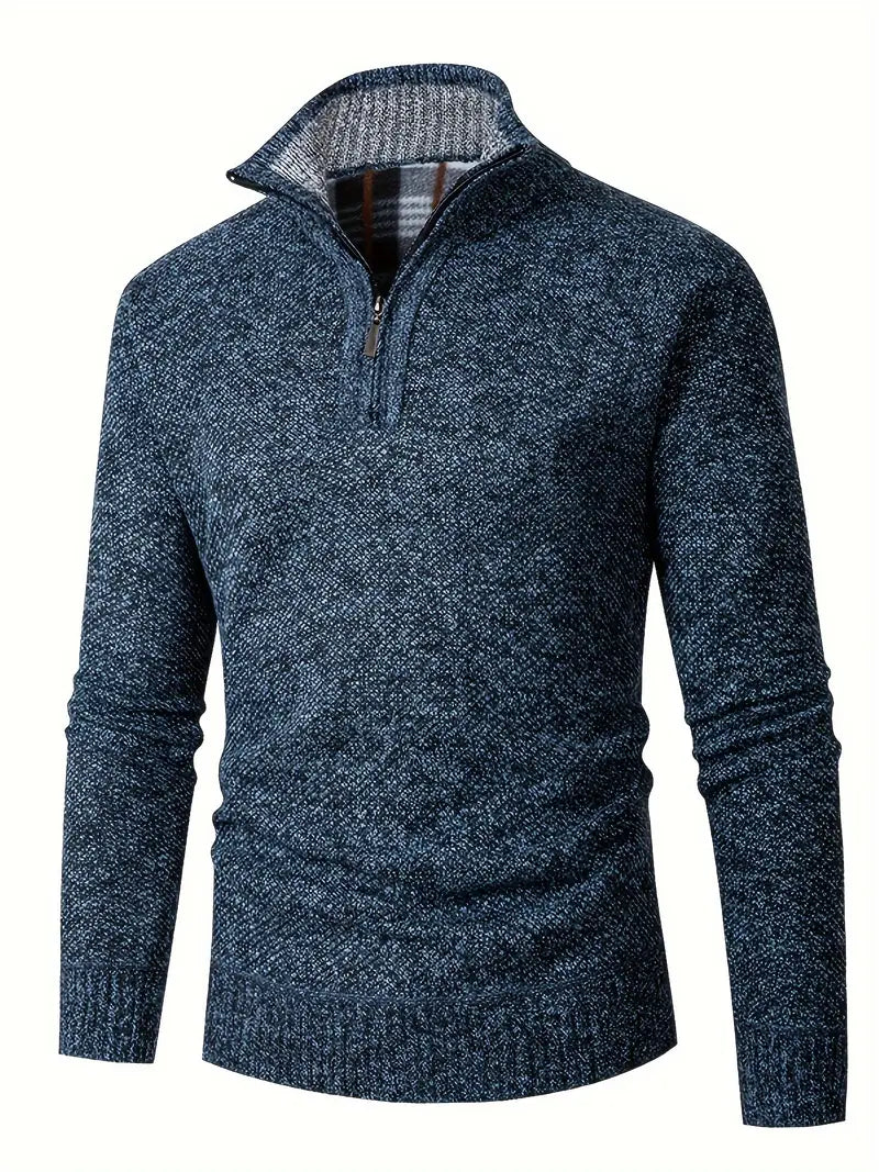 Ingram – Lækker Pullover Med Høj Krave Og Lynlås