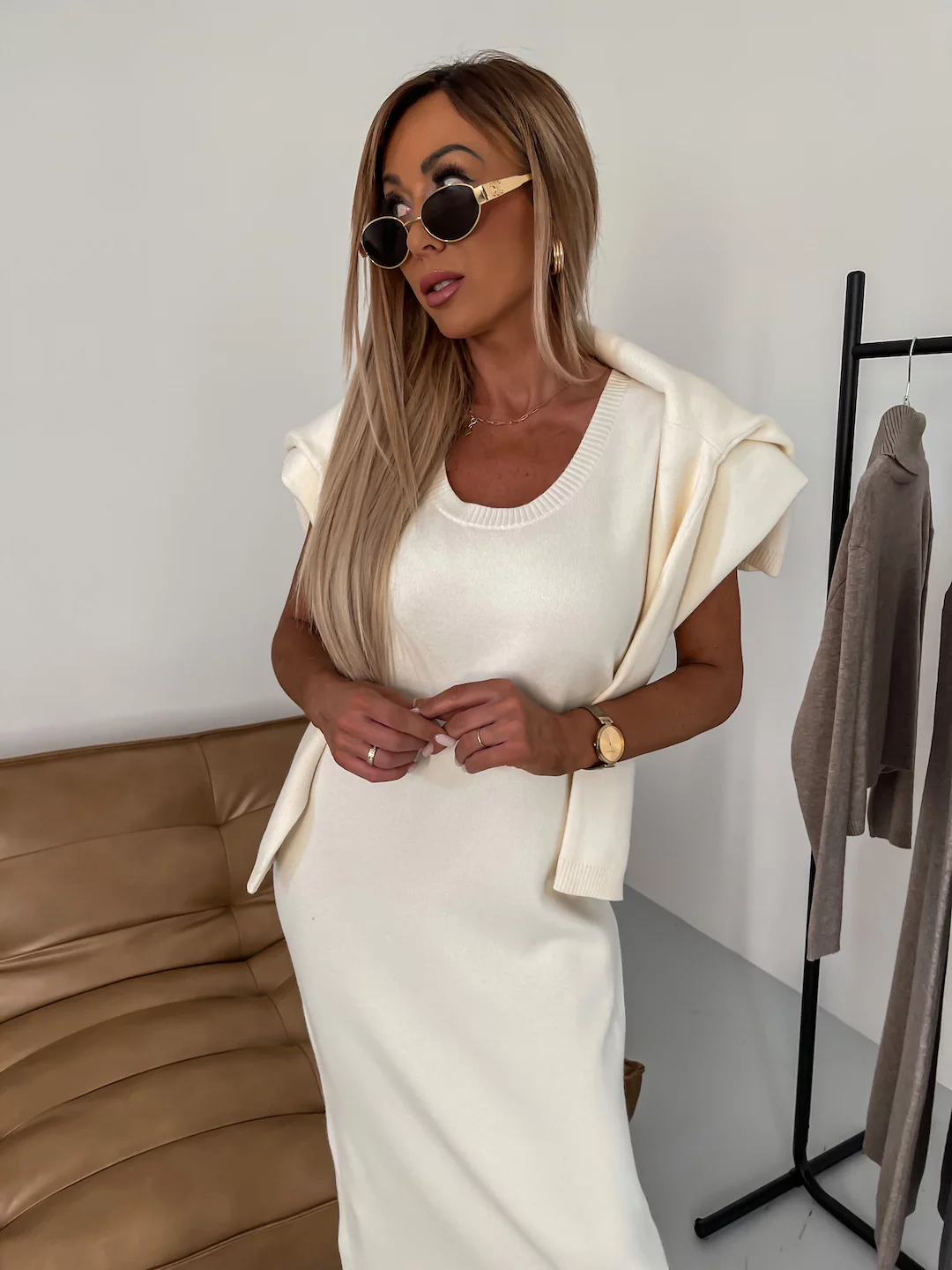 KATHLEEN - Turtleneck To-Delt Vinter Strikset