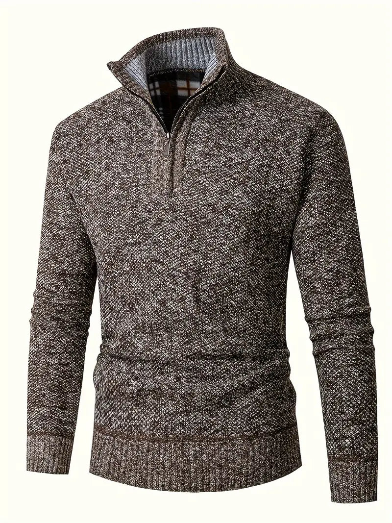 Ingram – Lækker Pullover Med Høj Krave Og Lynlås