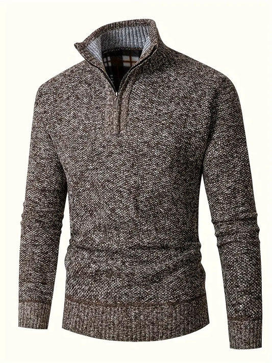 Ingram – Lækker Pullover Med Høj Krave Og Lynlås