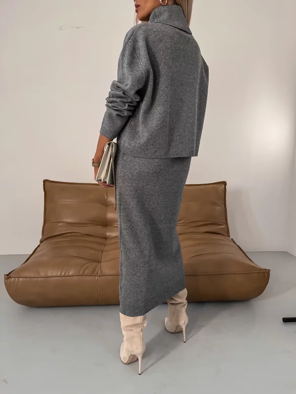 KATHLEEN - Turtleneck To-Delt Vinter Strikset