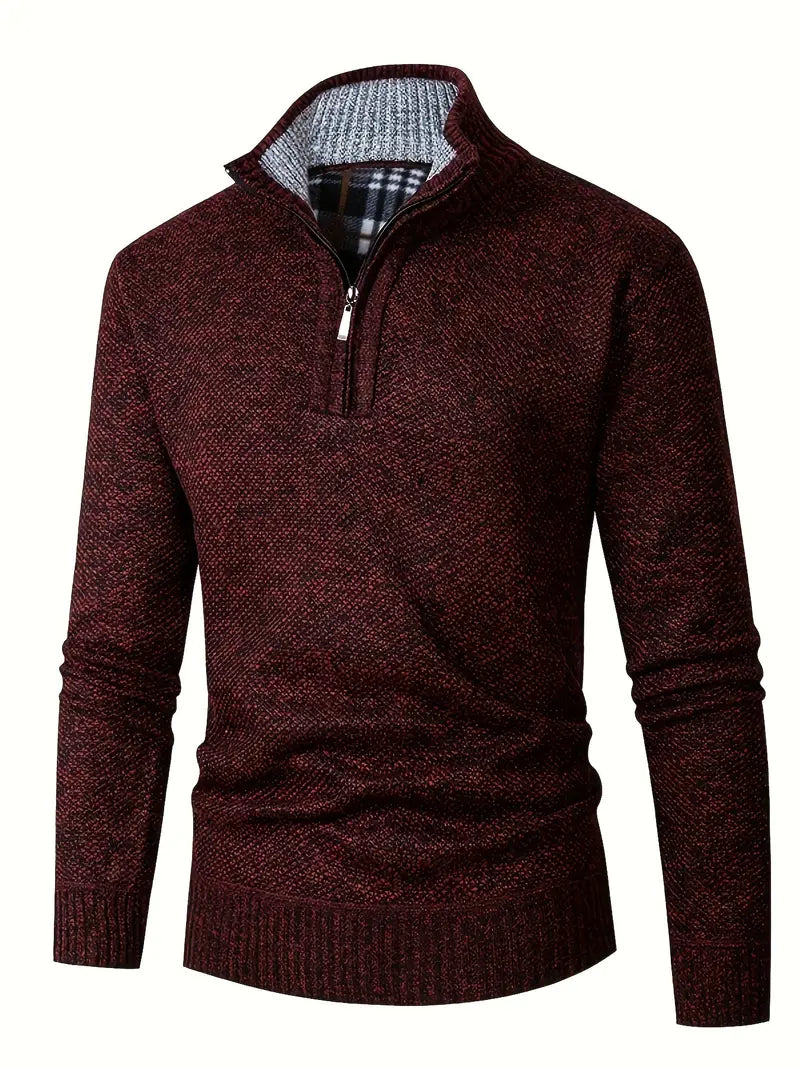 Ingram – Lækker Pullover Med Høj Krave Og Lynlås