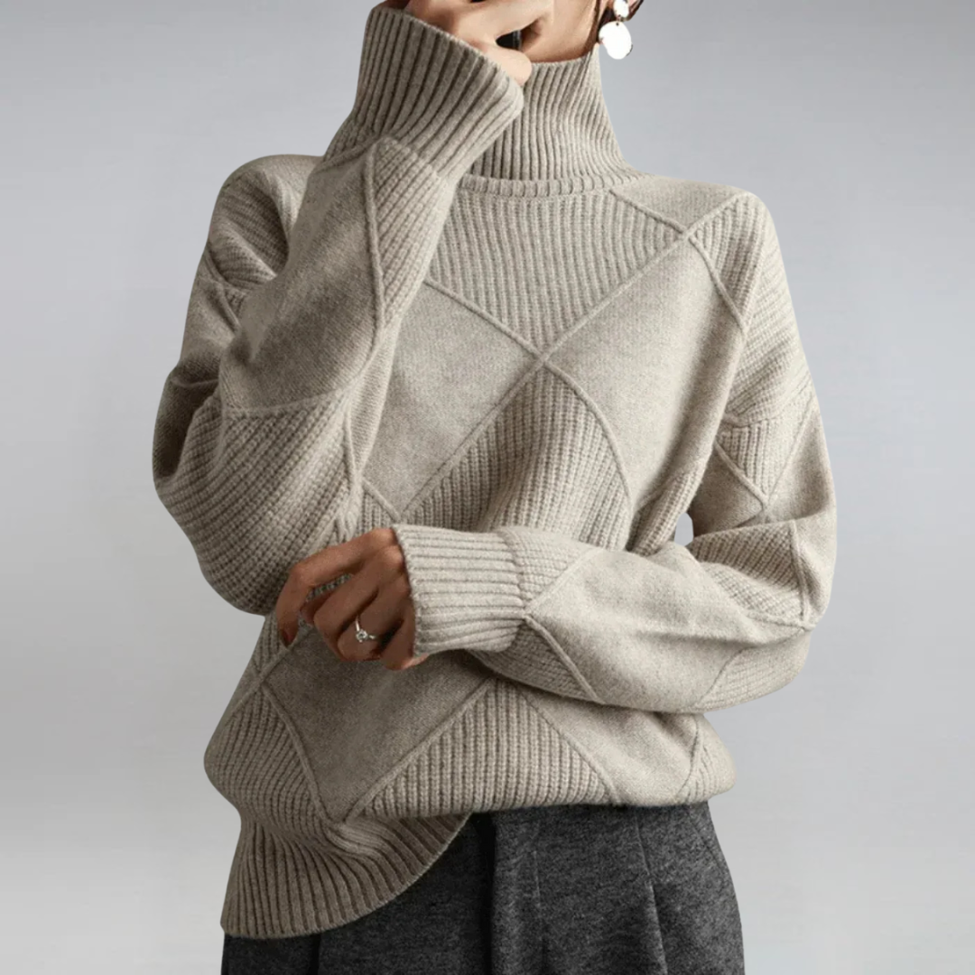 Lauren | Luksus Cashmere Rullekrave Sweater
