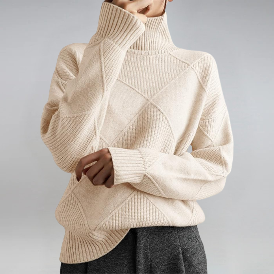 Lauren | Luksus Cashmere Rullekrave Sweater