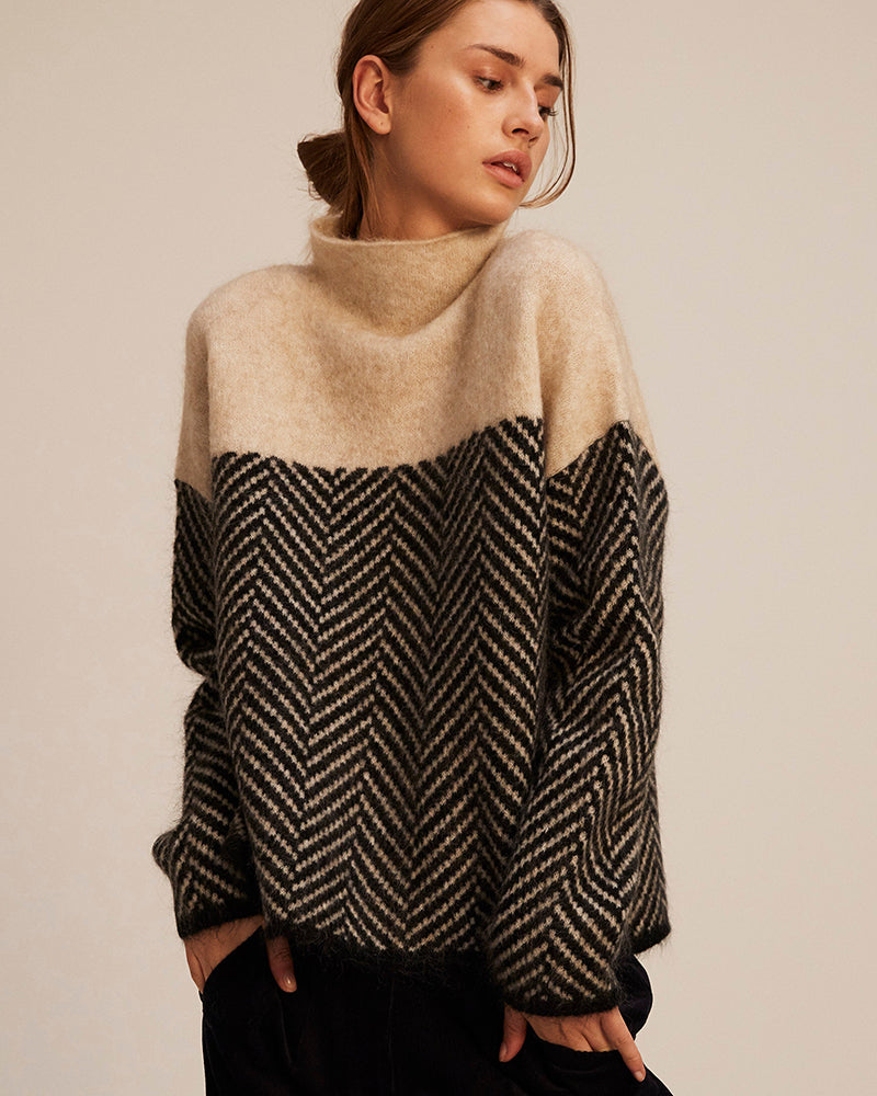 Norah | Bomuldsrullekravepullover