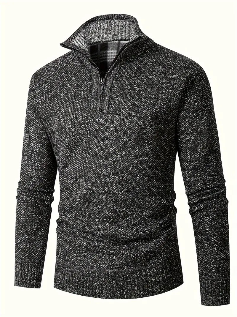 Ingram – Lækker Pullover Med Høj Krave Og Lynlås