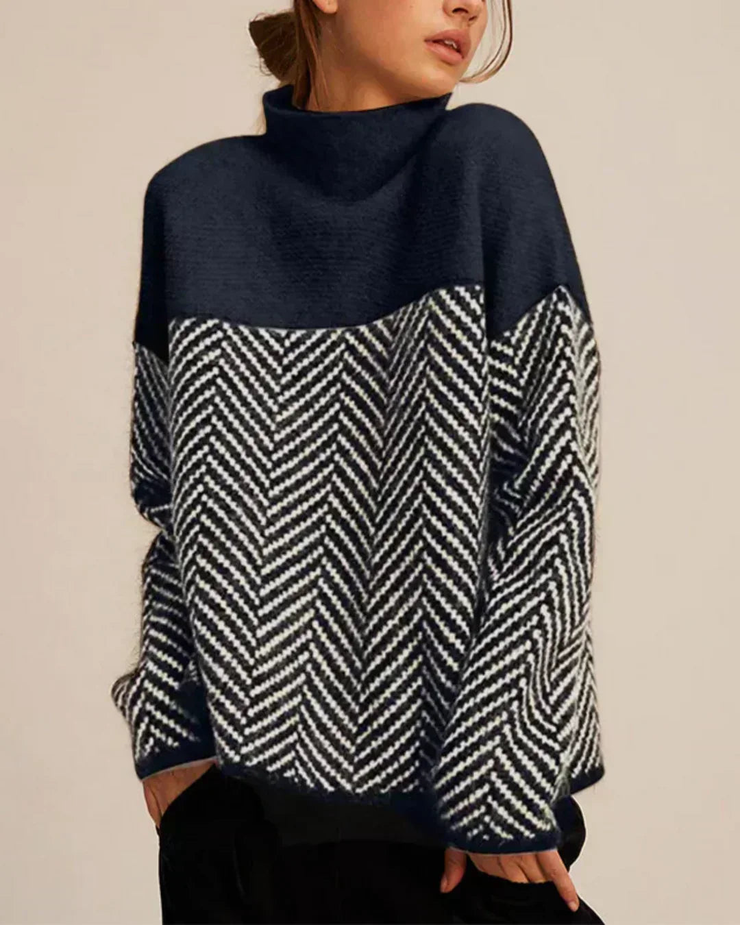 Norah | Bomuldsrullekravepullover
