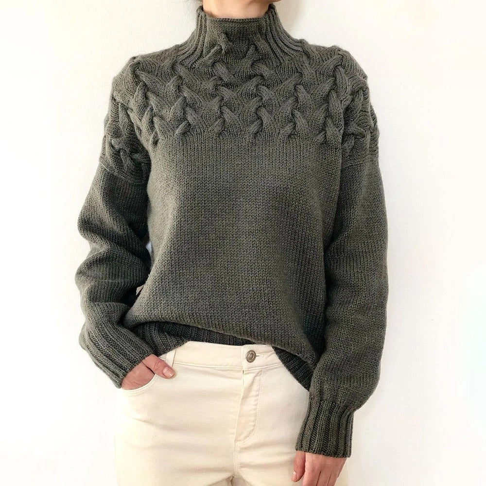 Elena | Varme Strikrollkrave