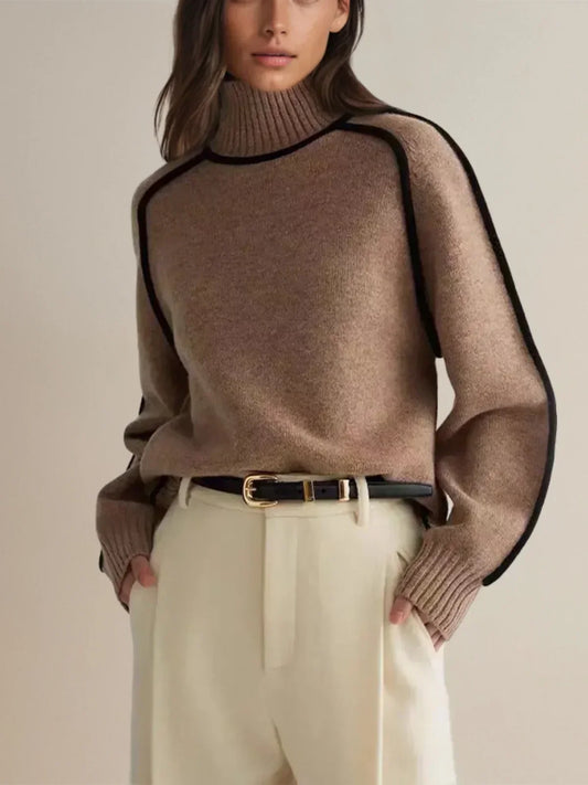 Donna | Elegant Rullekrave Sweater