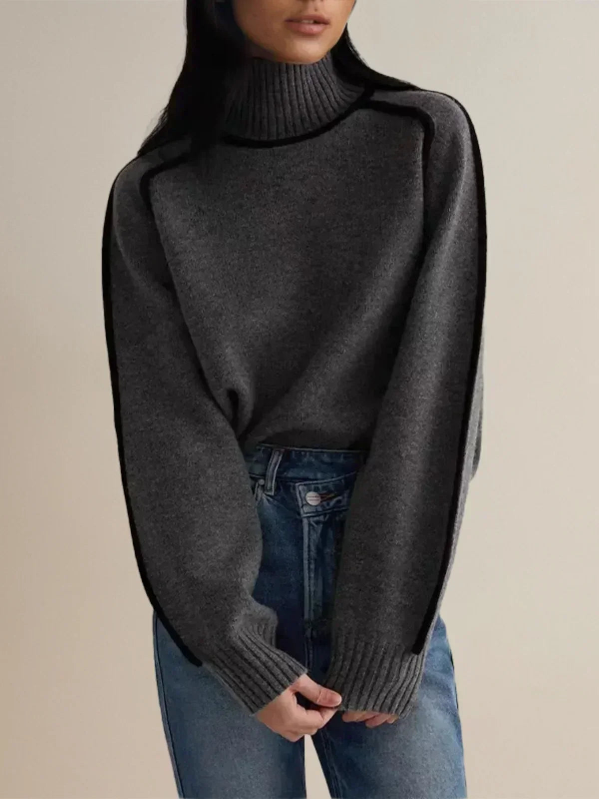 Donna | Elegant Rullekrave Sweater