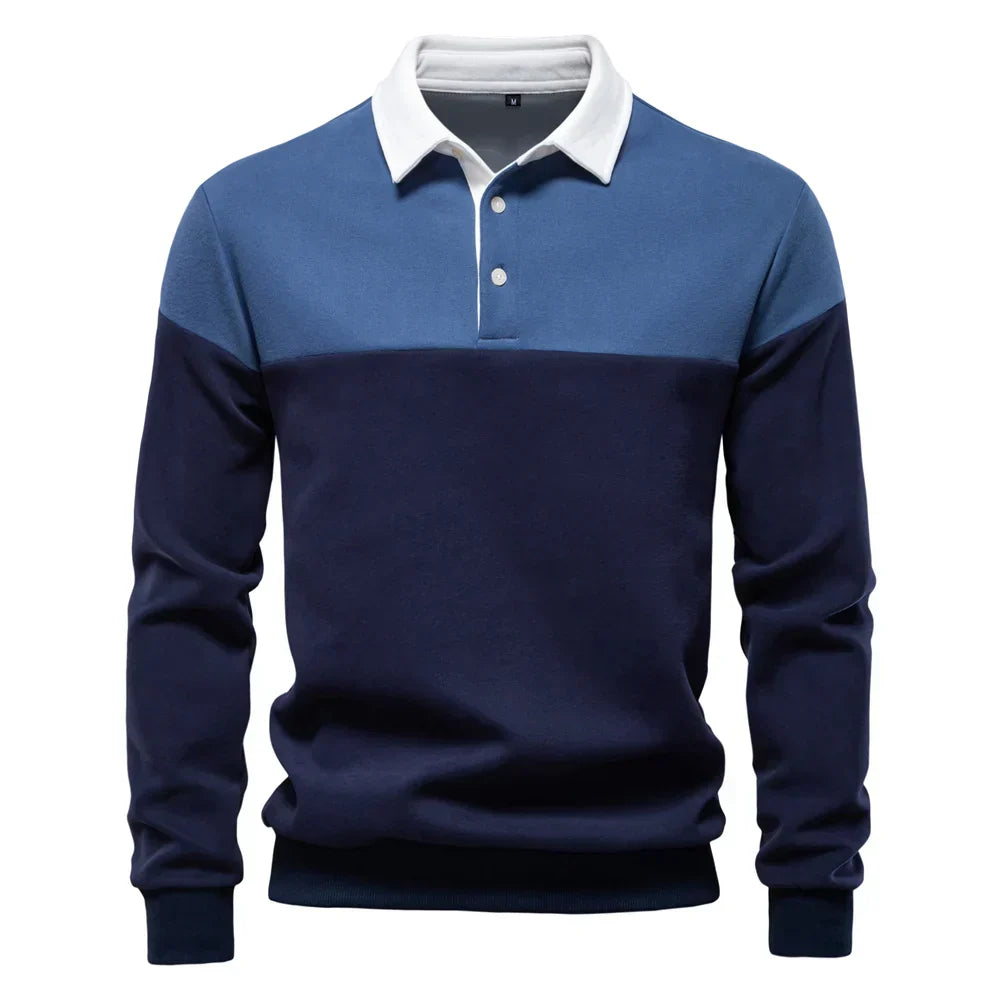 Sébastien™ | Bicolor Polo med Kontrast