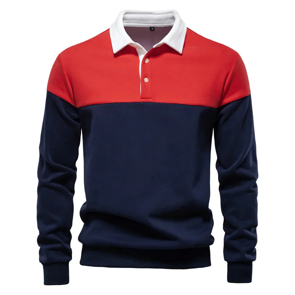 Sébastien™ | Bicolor Polo med Kontrast