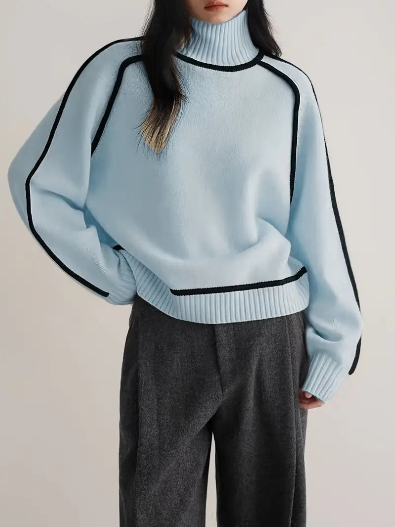 Donna | Elegant Rullekrave Sweater