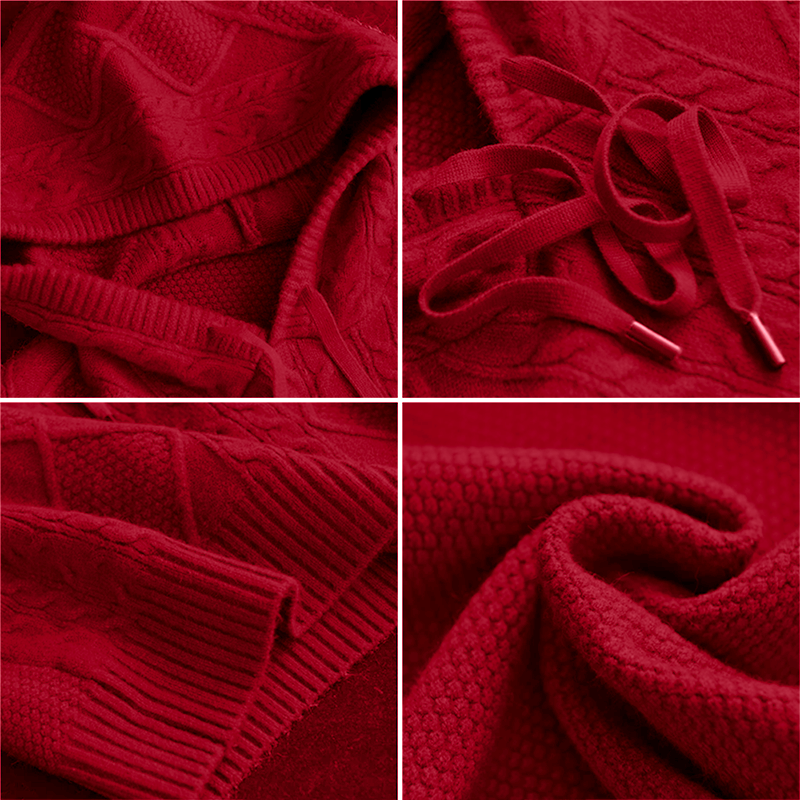 Emily | Kabelstrik Hoodie Pullover