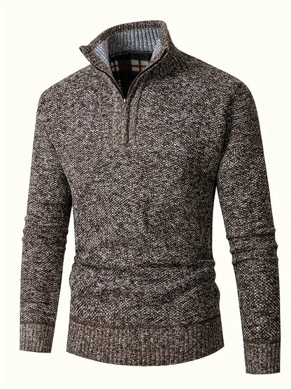 Ingram – Lækker Pullover Med Høj Krave Og Lynlås