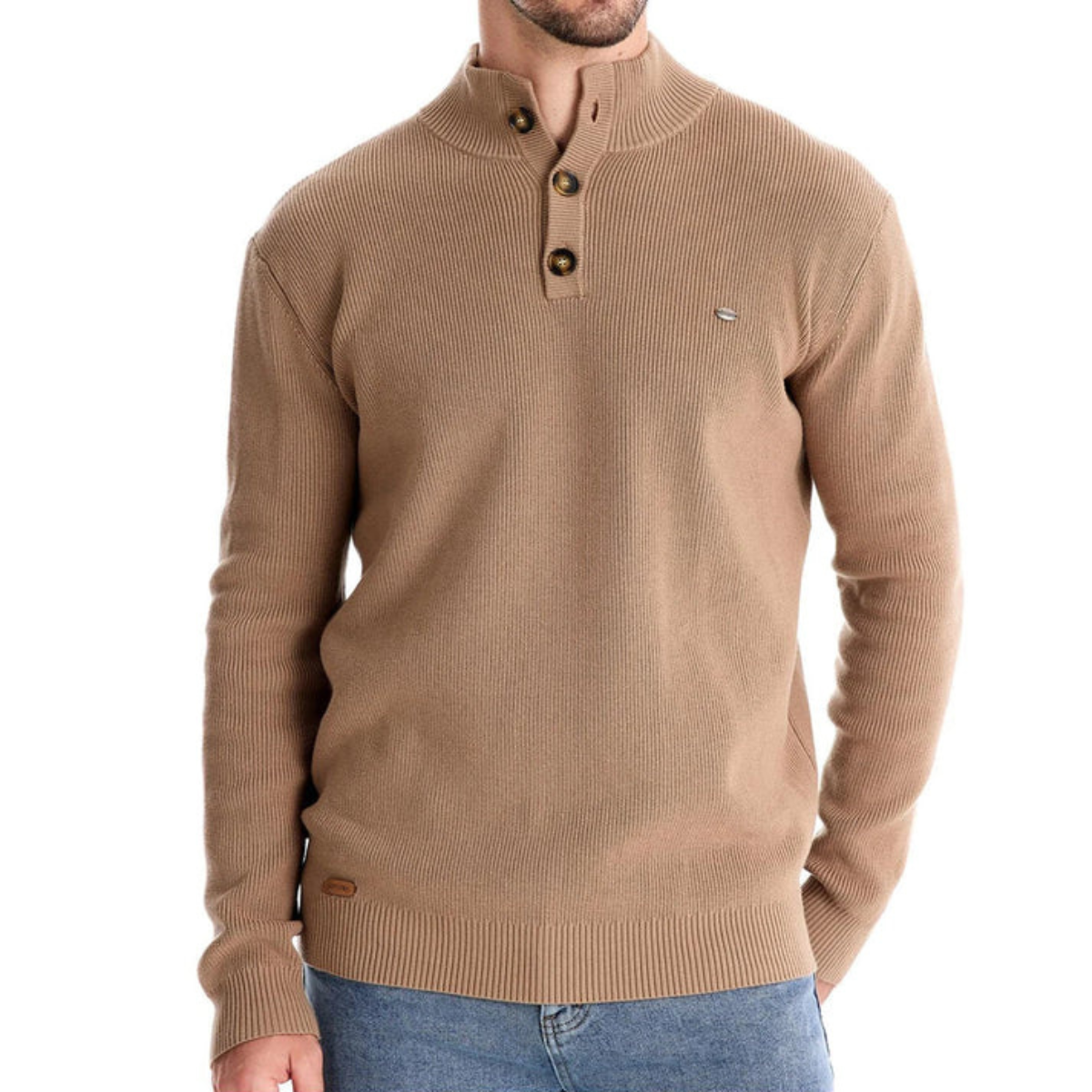Damien™ | Elegant Høj Hals Sweater