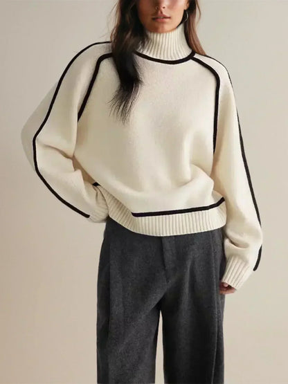 Donna | Elegant Rullekrave Sweater
