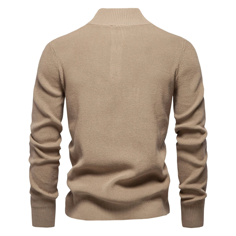 Damien™ | Elegant Høj Hals Sweater
