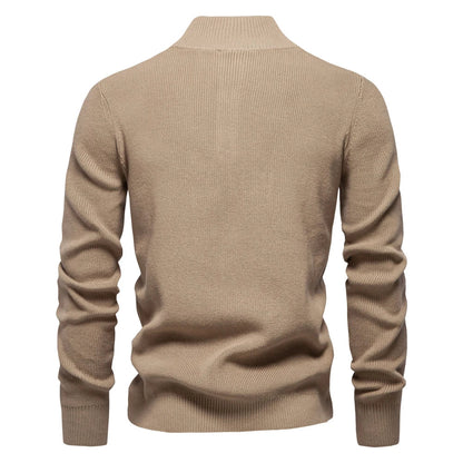 Damien™ | Elegant Høj Hals Sweater