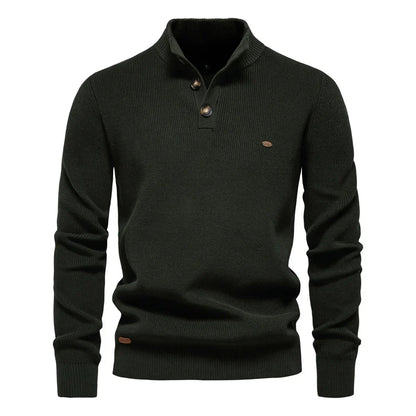 Damien™ | Elegant Høj Hals Sweater