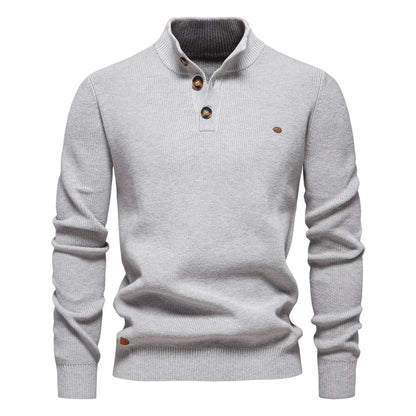 Damien™ | Elegant Høj Hals Sweater