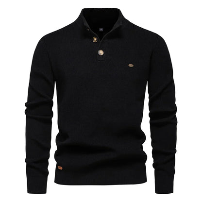 Damien™ | Elegant Høj Hals Sweater