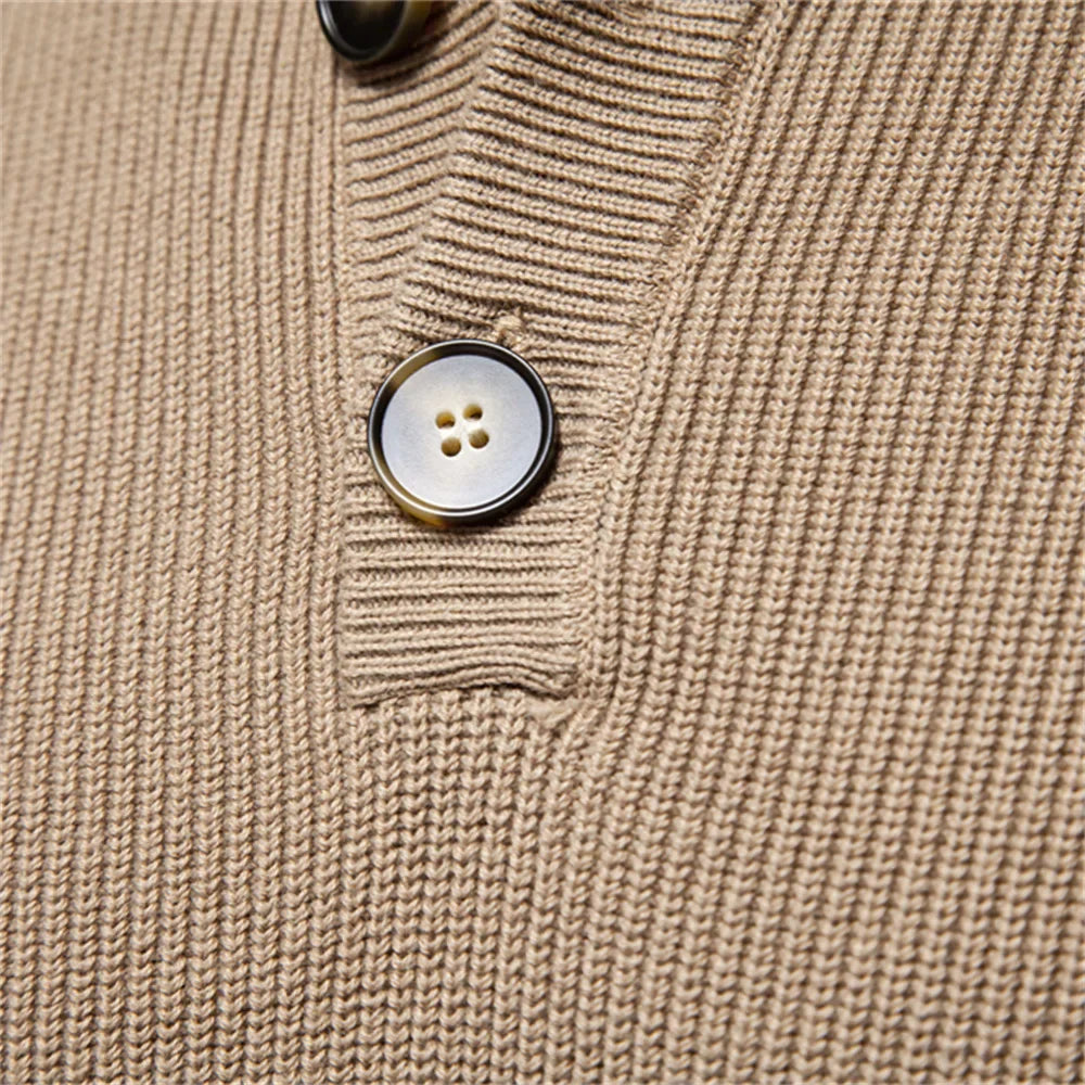 Damien™ | Elegant Høj Hals Sweater