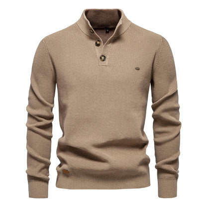 Damien™ | Elegant Høj Hals Sweater
