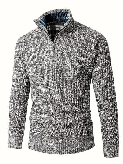 Ingram – Lækker Pullover Med Høj Krave Og Lynlås