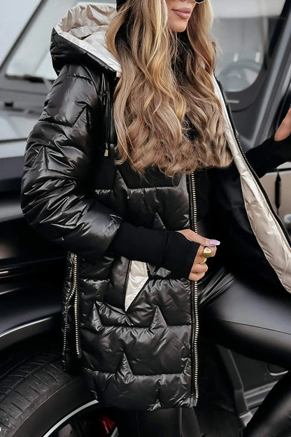 ASTRID - Elegant vinterjakke med hætte og foer